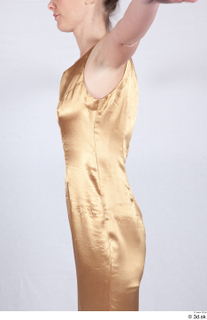  Photos Woman in Historical Dress 49 20th century Golden dress Historical clothing upper body 0003.jpg